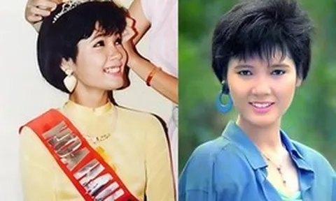 Hoa hậu tóc tém đầu tiên của showbiz Việt, bỏ hào quang sang Mỹ giờ ra sao?