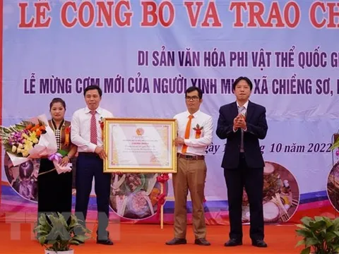 Lễ mừng cơm mới ở Điện Biên là Di sản Văn hóa phi vật thể quốc gia