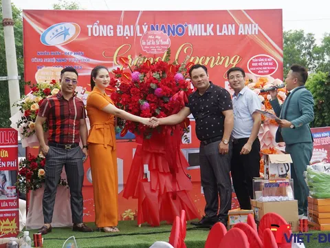 Sơn Dương (Tuyên Quang): Tưng bừng khai trương Tổng đại lý NanoMilk Lan Anh