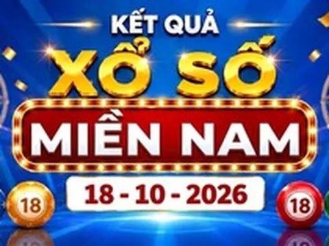 XSMN 18/10 - Kết quả xổ số miền Nam ngày 18 tháng 10