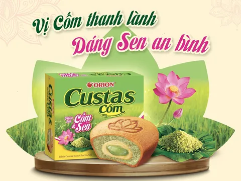 Custas Cốm & Sen – Thức quà tuổi thơ, gửi trọn an bình mùa Vesak