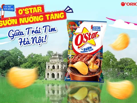 Khi phố lên đèn, Snack cũng lên vị – Orion ra mắt O’Star Sườn Nướng Tảng