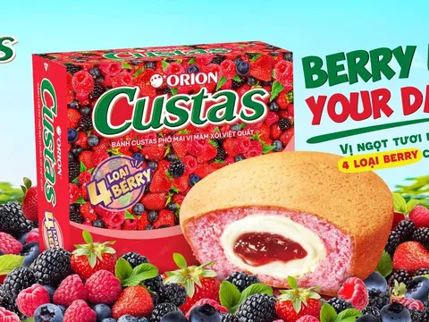 Custas Cheese Mix Berries trở lại: Làn gió “đa vị” thổi bừng thị trường bánh ngọt Việt