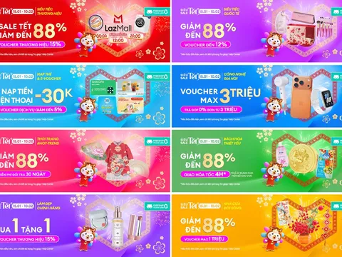 Loạt ưu đãi, giảm giá “khủng” tại Lễ hội mua sắm “Siêu Sale Tết” 2026 trên Lazada